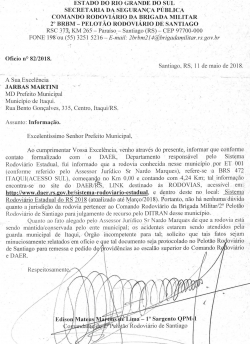 Documento da Secretaria da Segurana Pblica do RS